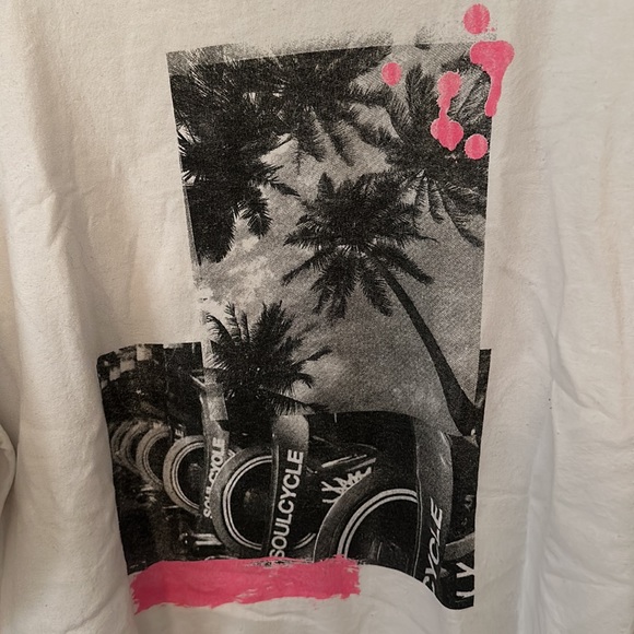 SOULCYCLE X Paradised White palm tree sweatshirt - Picture 2 of 5